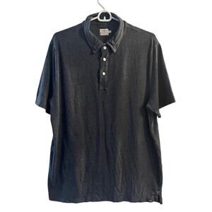 Faherty Movement Polo Shirt Pima Modal Charcoal Gray Size XL